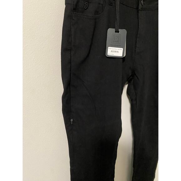 New NBT Straight Leg Black Motorcycle Jean Pants Size 32/32 - Picture 5 of 5